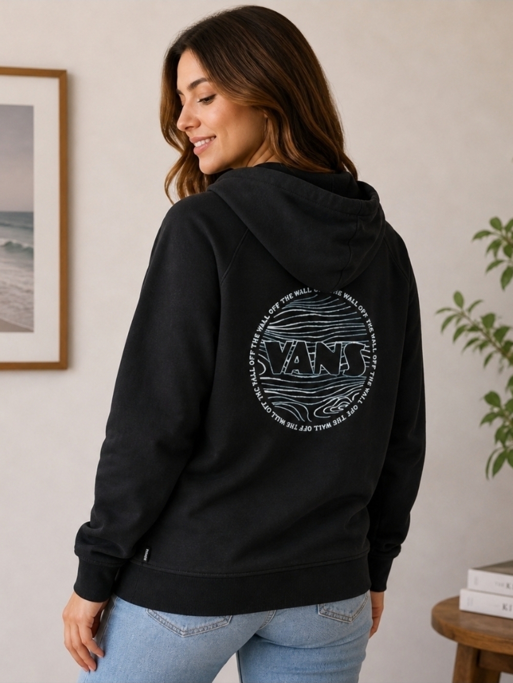 Vans Black Circular Logo Pullover Hoodie